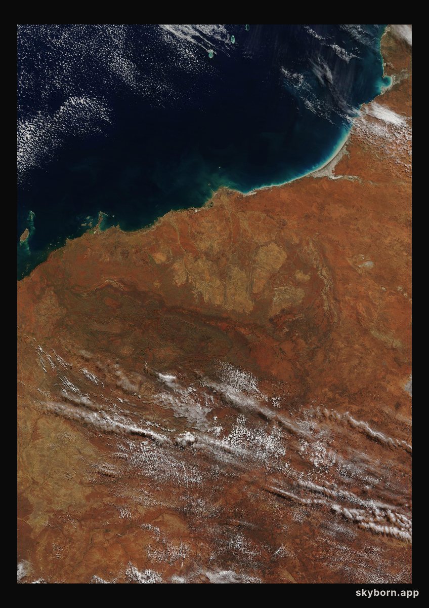 The Earth on 11 July 2016 · Pilbara, Western Australia