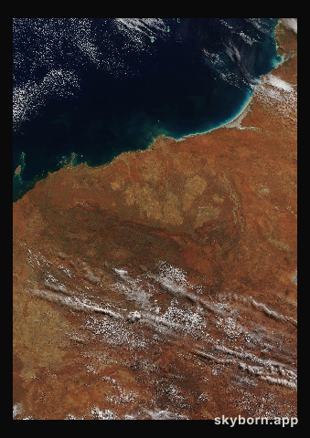 The Earth on 11 July 2016 · Pilbara, Western Australia