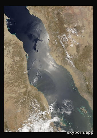 The Earth on 15 July 2016 · Red Sea