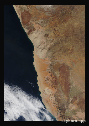 The Earth on 19 July 2016 · Namib Desert