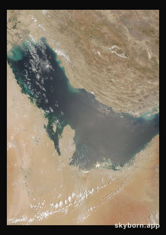 The Earth on 23 July 2016 · Persian Gulf
