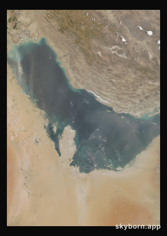 The Earth on 28 July 2016 · Persian Gulf