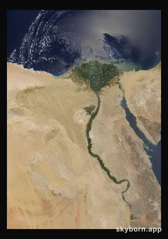 The Earth on 1 August 2016 · Nile Delta and Sinai