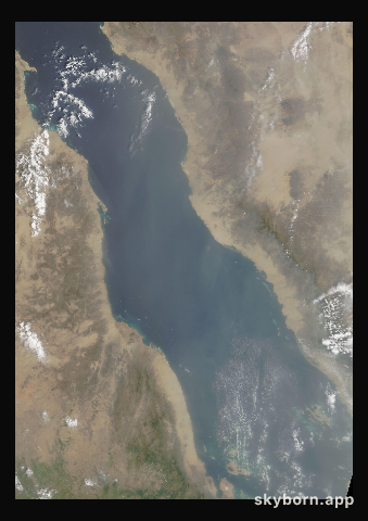 The Earth on 6 September 2016 · Red Sea