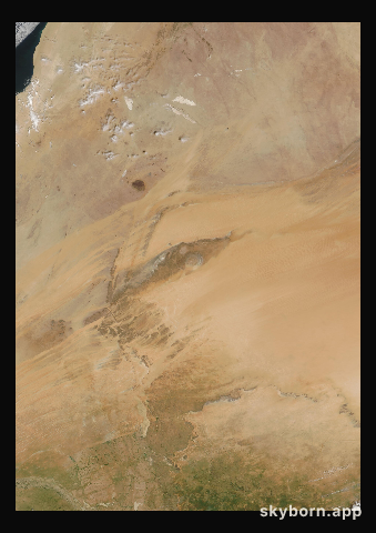 The Earth on 8 September 2016 · Eye of the Sahara, Mauritania