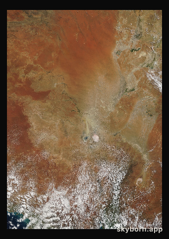 The Earth on 9 September 2016 · Lake Eyre, Australia