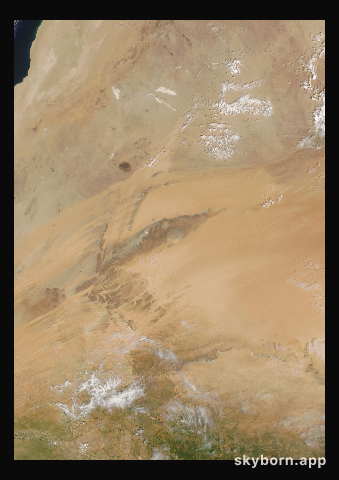 The Earth on 10 September 2016 · Eye of the Sahara, Mauritania