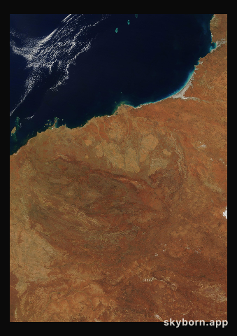 The Earth on 15 September 2016 · Pilbara, Western Australia