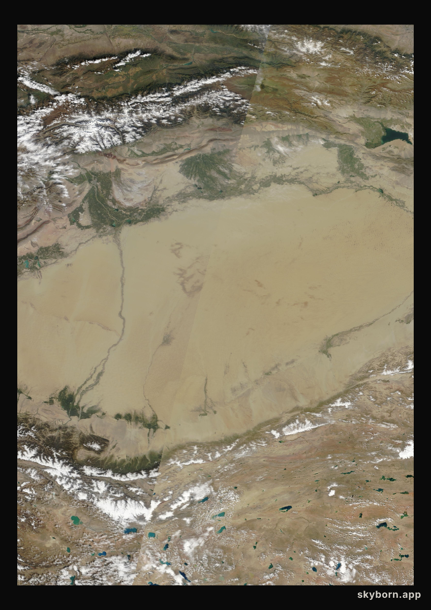 The Earth on 19 September 2016 · Taklamakan Desert