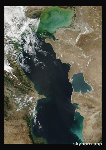 The Earth on 21 September 2016 · Caspian Sea