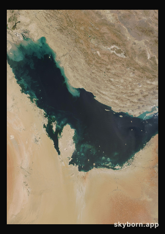 The Earth on 25 September 2016 · Persian Gulf