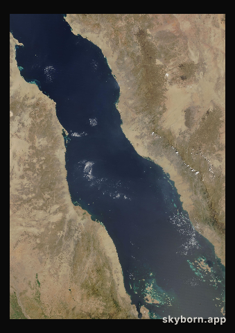 The Earth on 5 October 2016 · Red Sea
