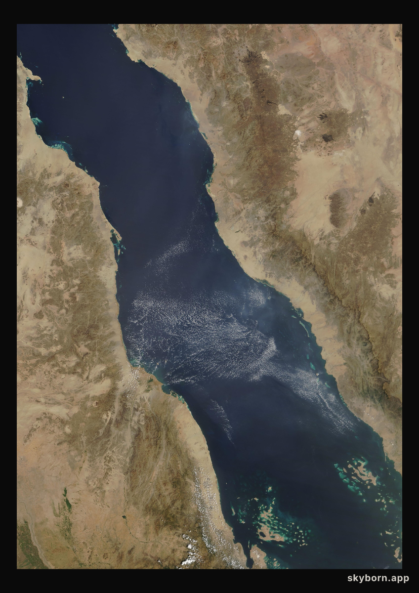The Earth on 10 October 2016 · Red Sea