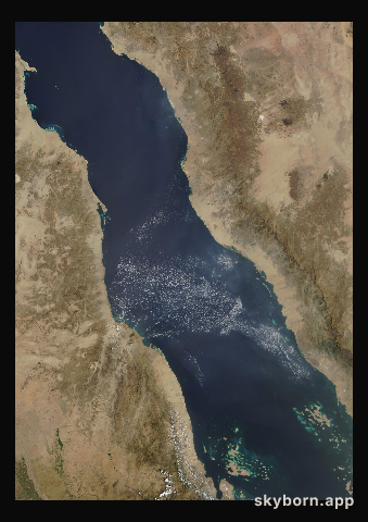 The Earth on 10 October 2016 · Red Sea
