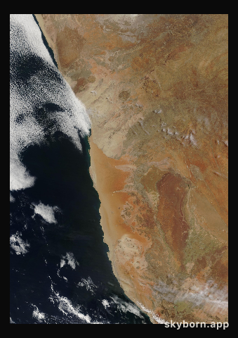 The Earth on 11 October 2016 · Namib Desert