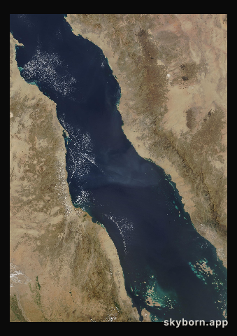 The Earth on 19 October 2016 · Red Sea