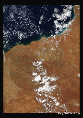 The Earth on 24 October 2016 · Pilbara, Western Australia