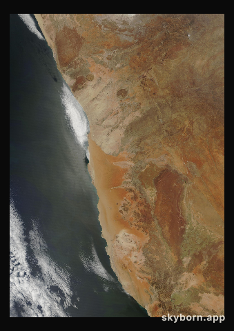 The Earth on 25 October 2016 · Namib Desert