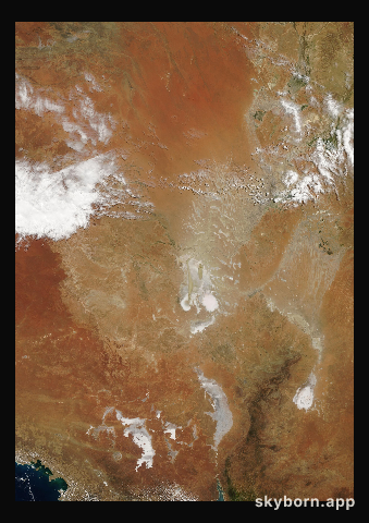 The Earth on 27 October 2016 · Lake Eyre, Australia