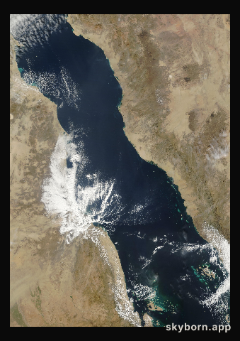 The Earth on 3 December 2016 · Red Sea