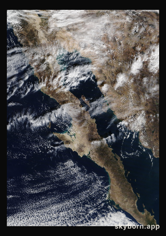 The Earth on 7 December 2016 · Baja California