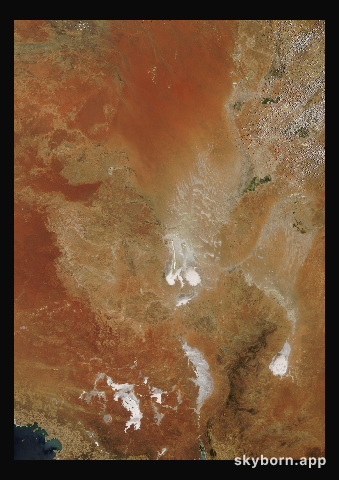 The Earth on 12 December 2016 · Lake Eyre, Australia