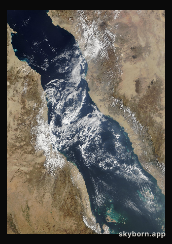 The Earth on 13 December 2016 · Red Sea