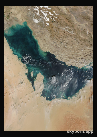 The Earth on 16 December 2016 · Persian Gulf