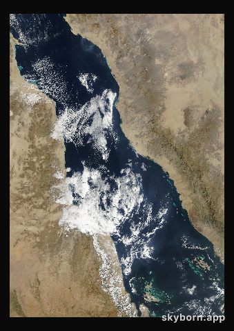 The Earth on 17 December 2016 · Red Sea
