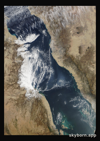 The Earth on 27 December 2016 · Red Sea