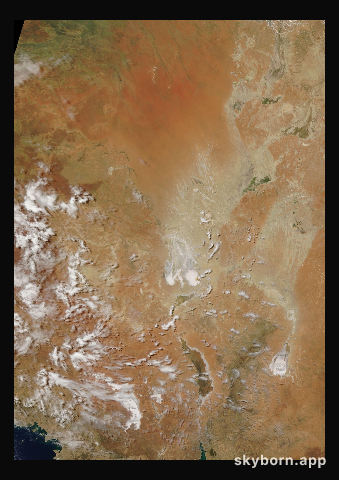 The Earth on 3 January 2017 · Lake Eyre, Australia