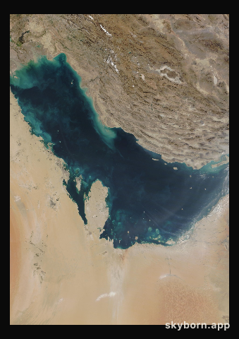 The Earth on 4 January 2017 · Persian Gulf