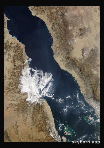The Earth on 5 January 2017 · Red Sea