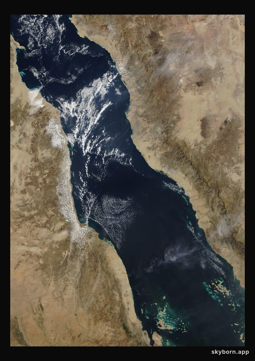 The Earth on 7 January 2017 · Red Sea