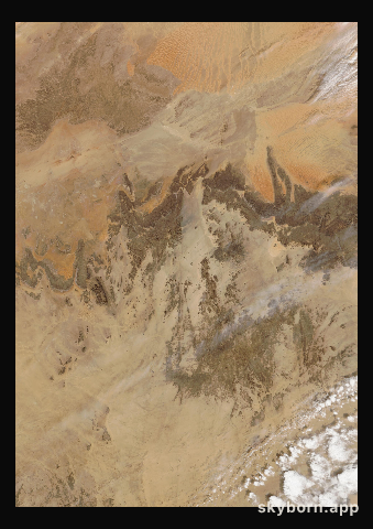 The Earth on 22 January 2017 · Sahara, Algeria