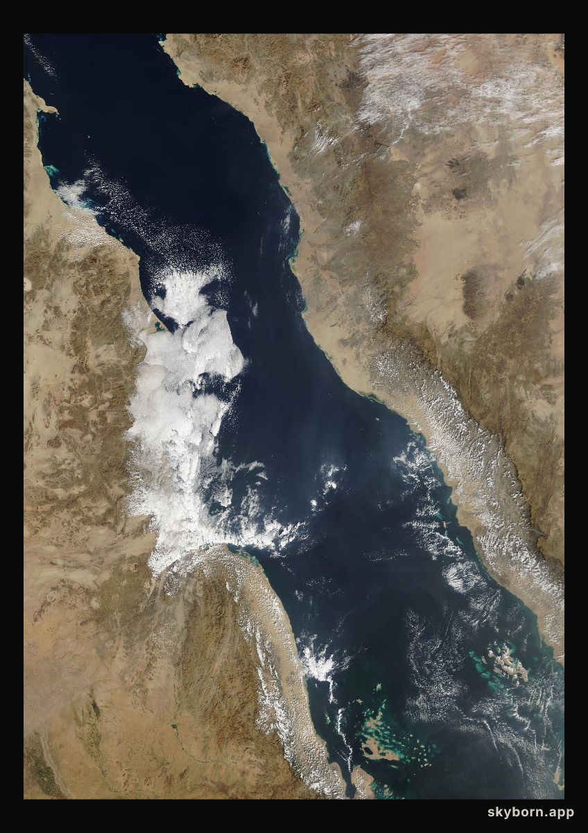 The Earth on 23 January 2017 · Red Sea