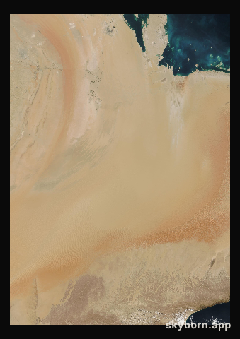 The Earth on 31 January 2017 · Empty Quarter, Arabia
