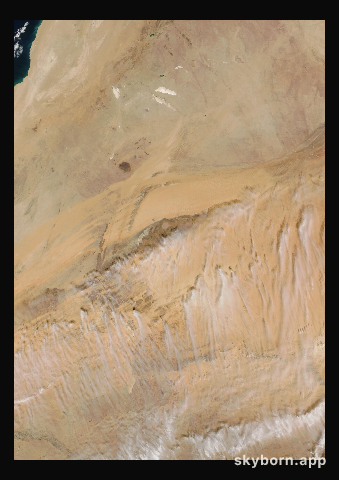 The Earth on 10 February 2017 · Eye of the Sahara, Mauritania