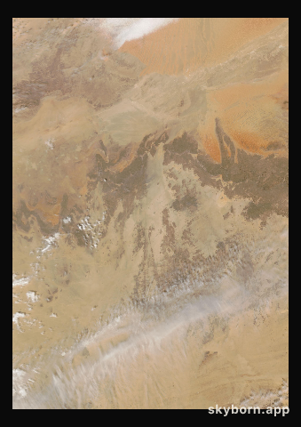 The Earth on 15 February 2017 · Sahara, Algeria