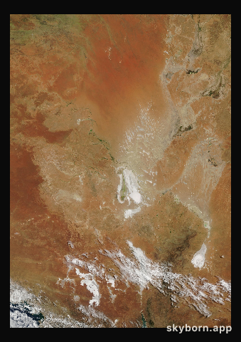 The Earth on 16 February 2017 · Lake Eyre, Australia