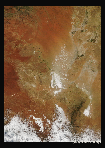 The Earth on 19 February 2017 · Lake Eyre, Australia