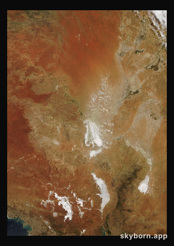 The Earth on 21 February 2017 · Lake Eyre, Australia