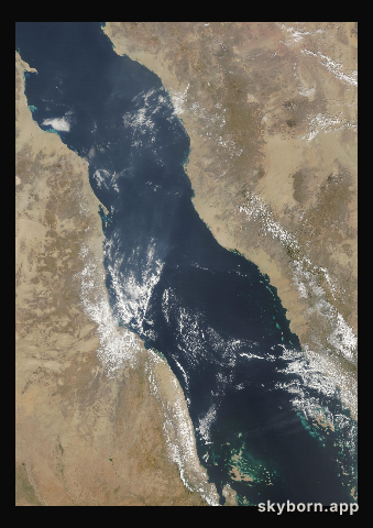 The Earth on 28 February 2017 · Red Sea