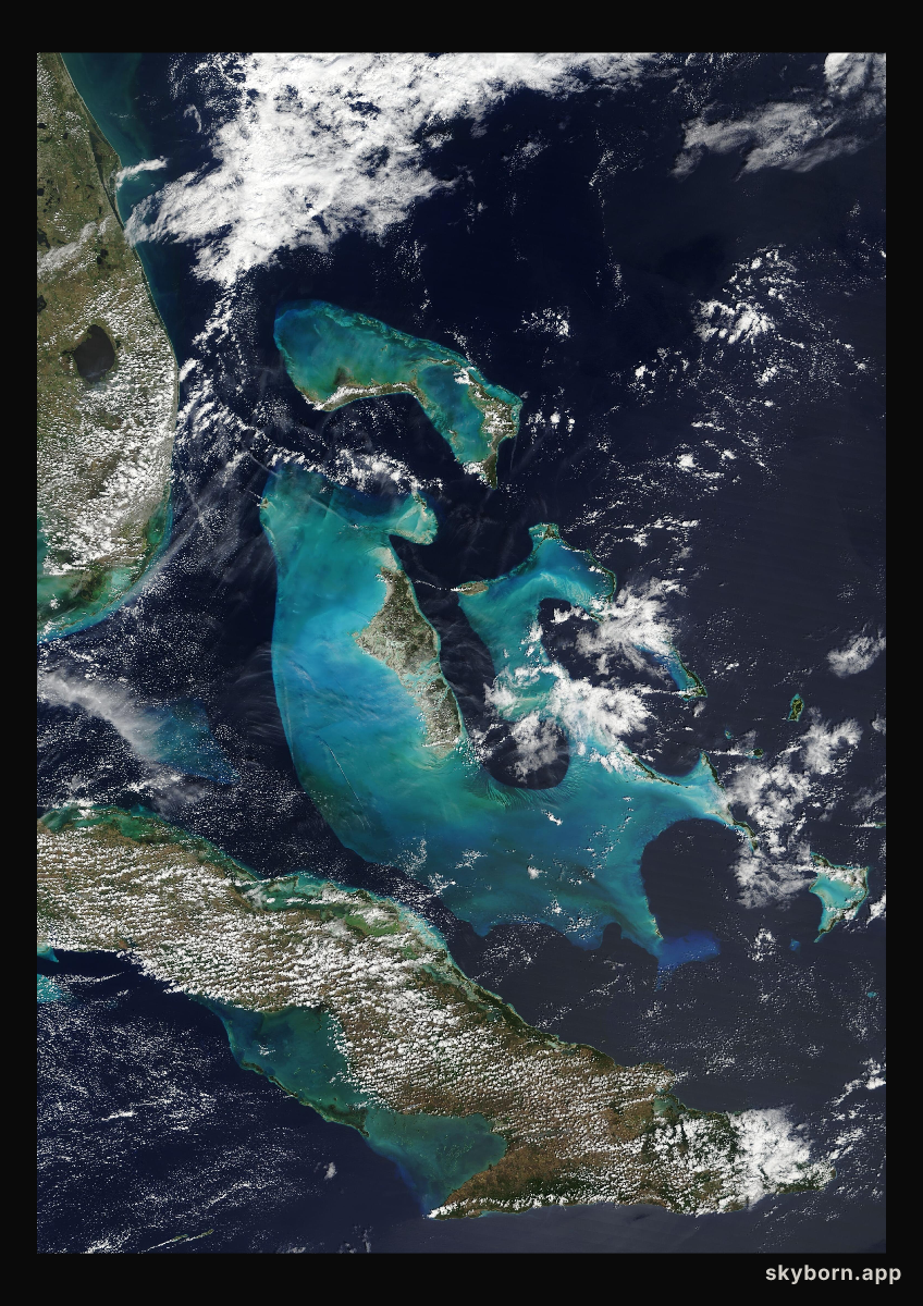 The Earth on 9 March 2017 · Bahamas