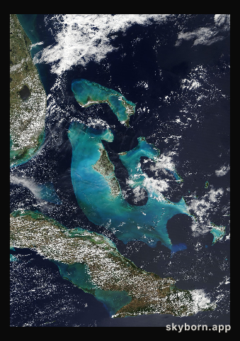 The Earth on 9 March 2017 · Bahamas