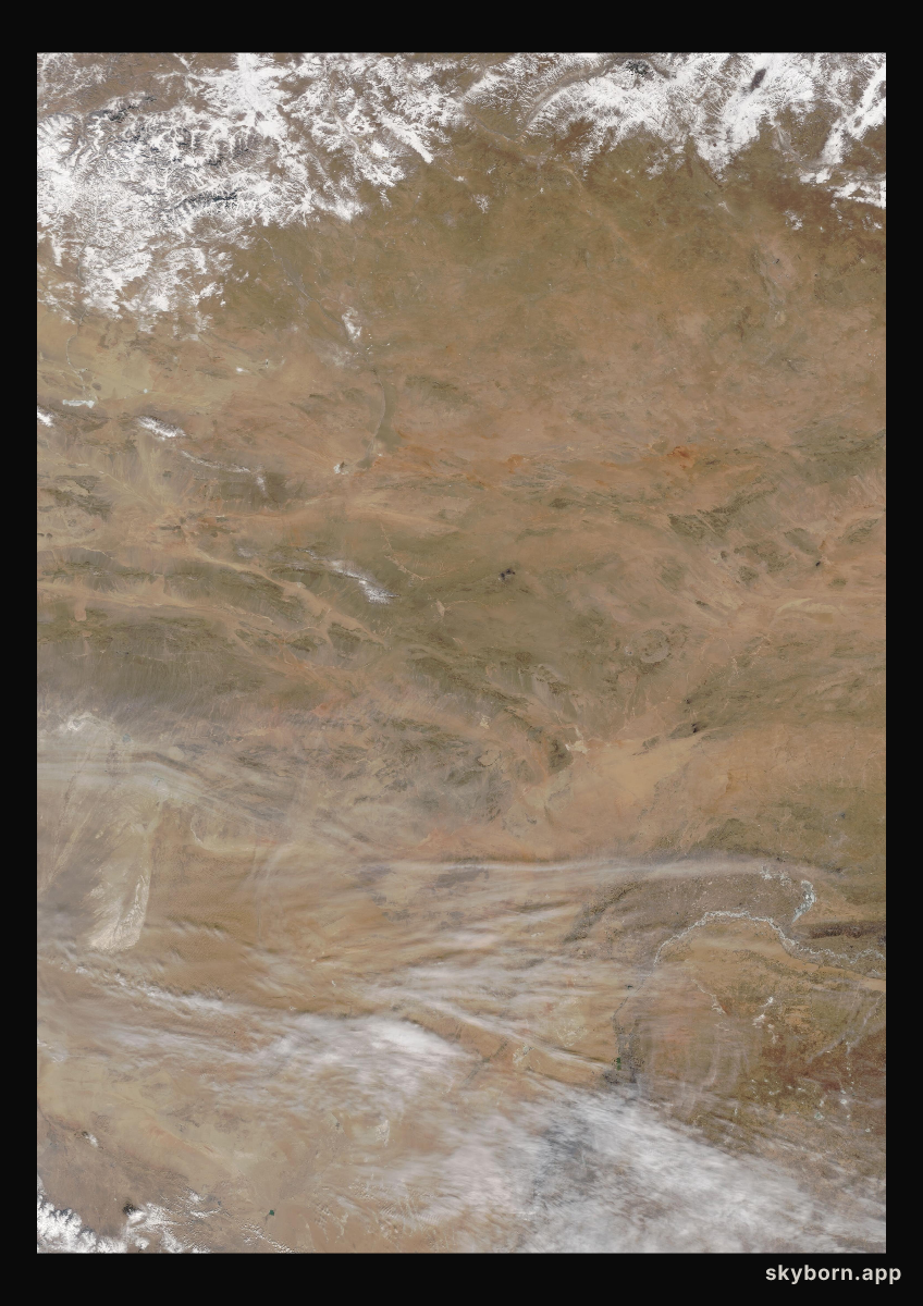 The Earth on 13 March 2017 · Gobi Desert