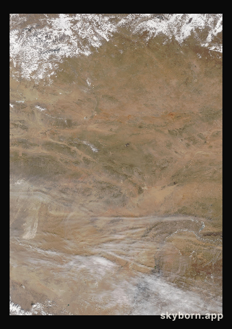 The Earth on 13 March 2017 · Gobi Desert