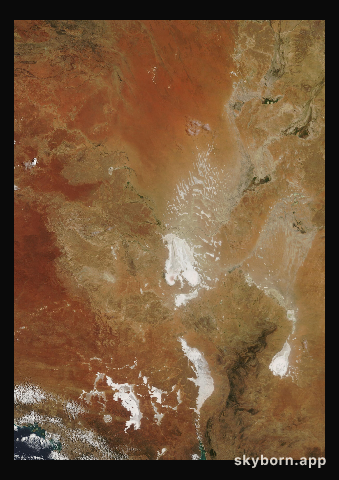 The Earth on 16 March 2017 · Lake Eyre, Australia