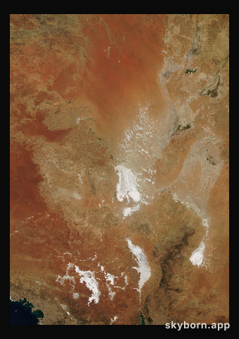 The Earth on 18 March 2017 · Lake Eyre, Australia