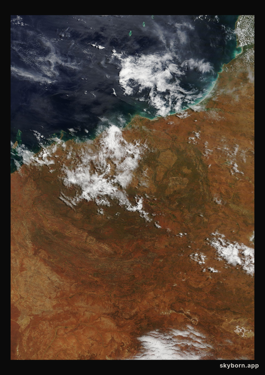 The Earth on 20 March 2017 · Pilbara, Western Australia